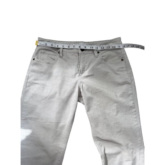 Carve Design Womens Corduroy Pants Light Grey Frayed Hem Size 4 - Picture 4 of 7